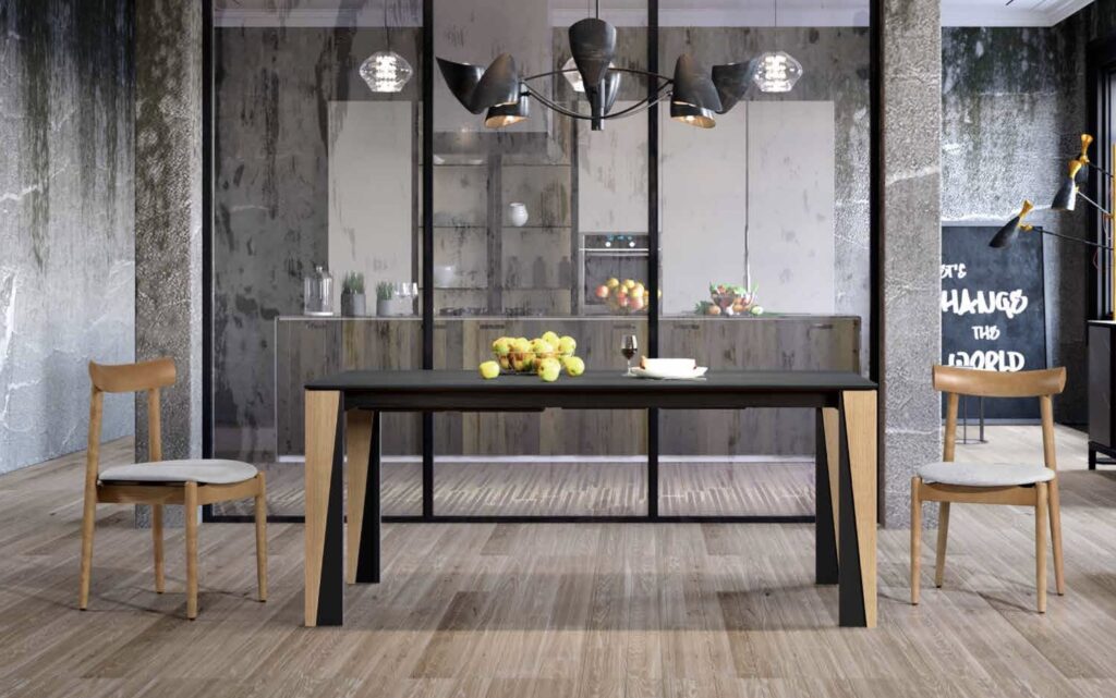 table-repas-rectangulaire-avec-allonges-plateau-ceramique-et-pied-bois-montbeliard-belfort