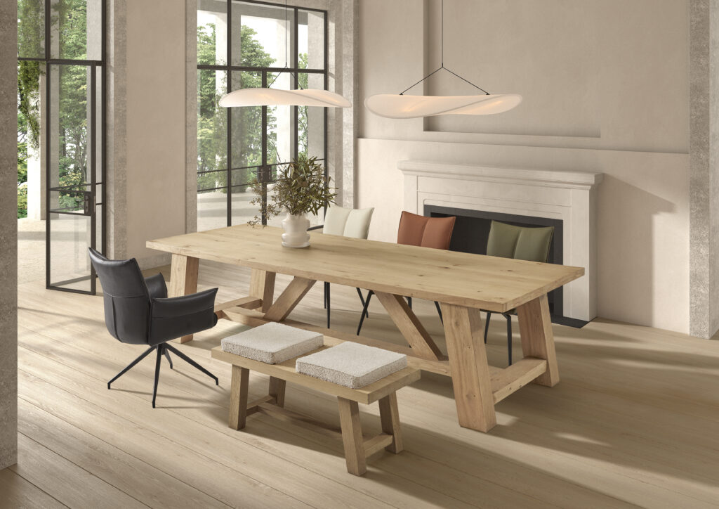 table repas rectangulaire bois esprit camapgne montbéliard belfort
